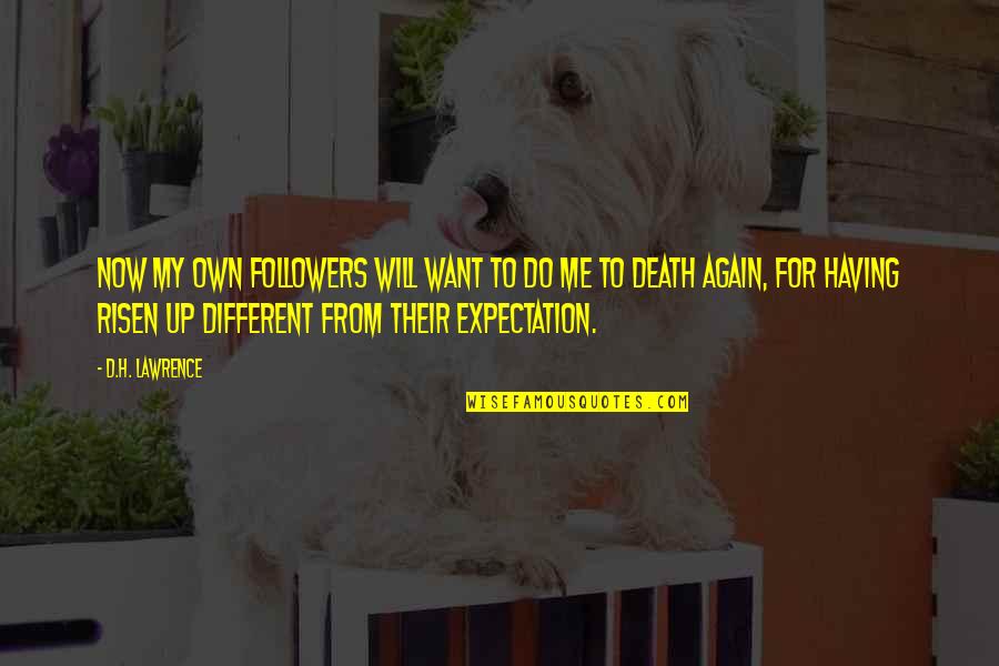 Funny Depression Quotes By D.H. Lawrence: Now my own followers will want to do Funny Depression Quotes By D.H. Lawrence: Now my own followers will want to do