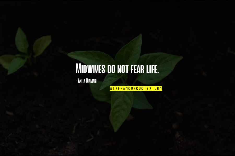 Funny Dinosaur Quotes By Anita Diamant: Midwives do not fear life.