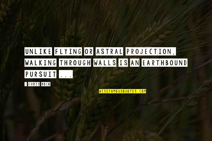 Funny Dog Vs Cat Quotes By Chris Rock: Unlike flying or astral projection, walking through walls