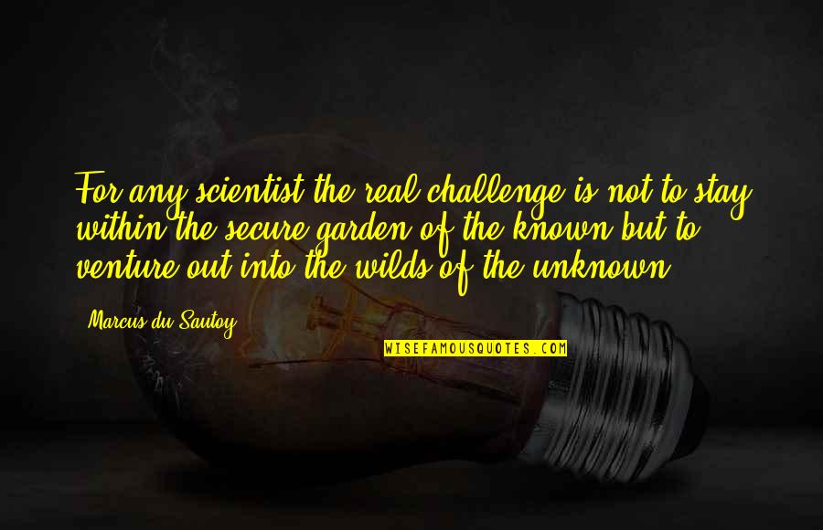 Funny Down In The Dumps Quotes By Marcus Du Sautoy: For any scientist the real challenge is not