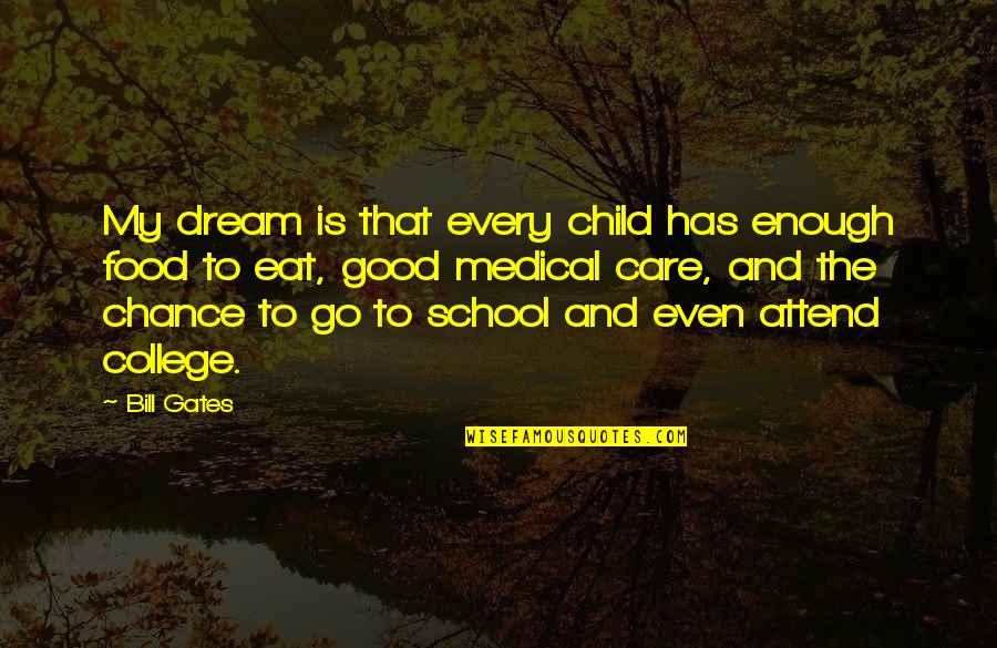 Funny Flirting Quotes By Bill Gates: My dream is that every child has enough Funny Flirting Quotes By Bill Gates: My dream is that every child has enough