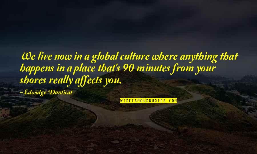 Funny Flirts Quotes By Edwidge Danticat: We live now in a global culture where