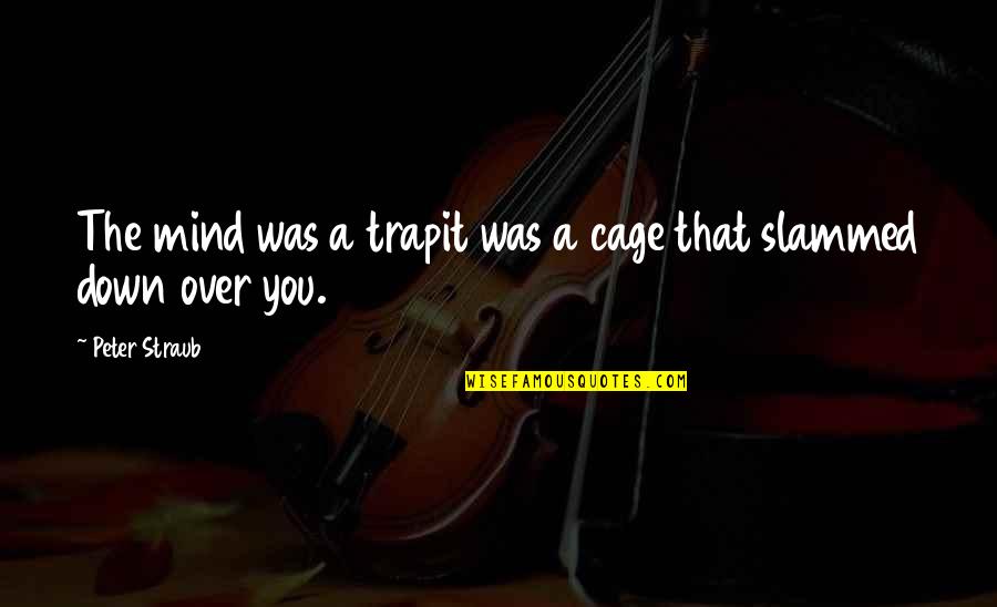 Funny Freckle Quotes By Peter Straub: The mind was a trapit was a cage Funny Freckle Quotes By Peter Straub: The mind was a trapit was a cage