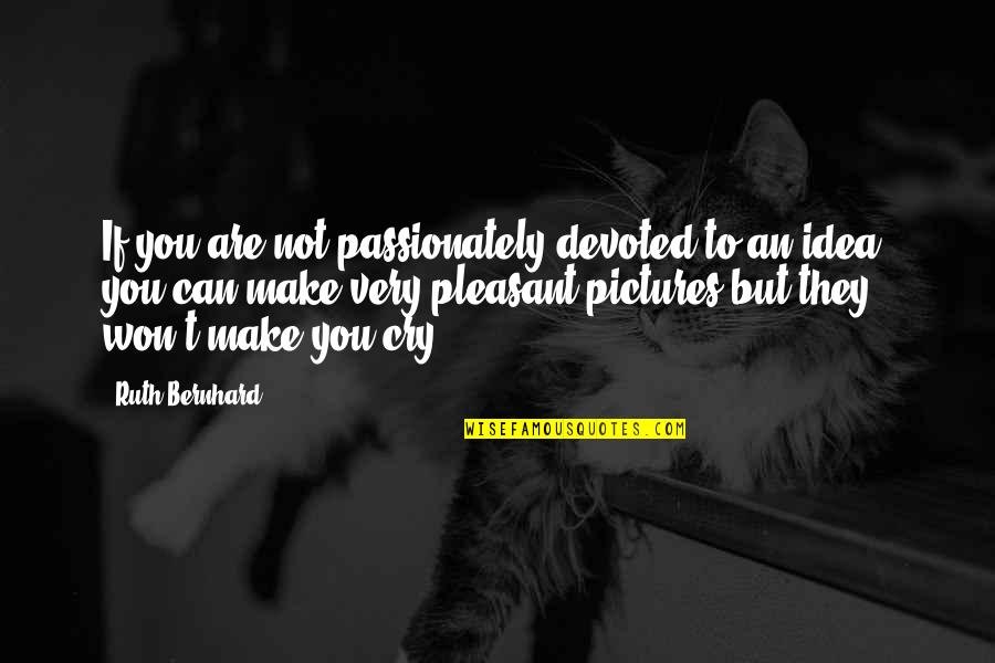 Funny Friday And Weekend Quotes By Ruth Bernhard: If you are not passionately devoted to an