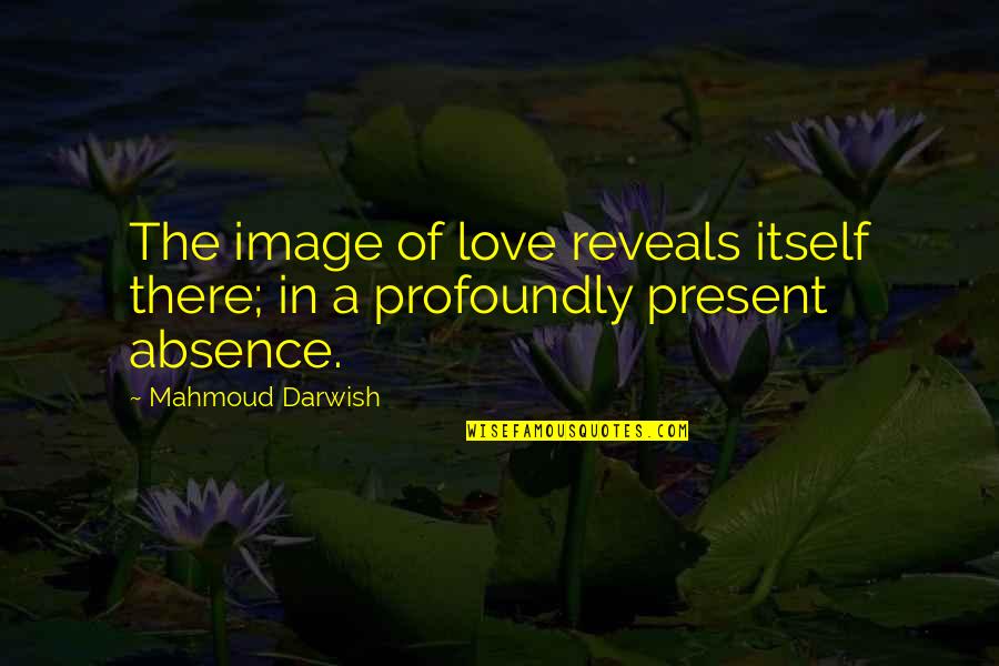 Funny Get Back At Your Ex Quotes By Mahmoud Darwish: The image of love reveals itself there; in