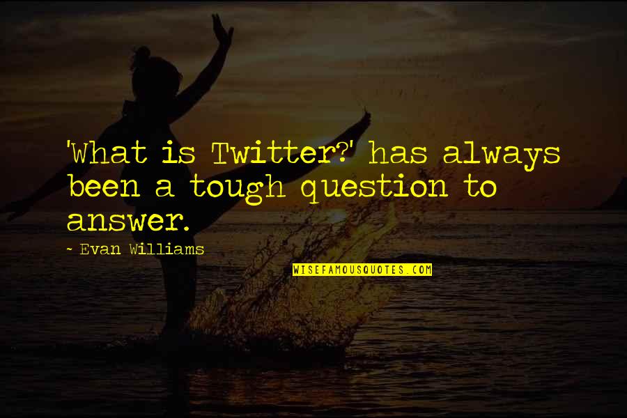 Funny Ghetto Life Quotes By Evan Williams: 'What is Twitter?' has always been a tough