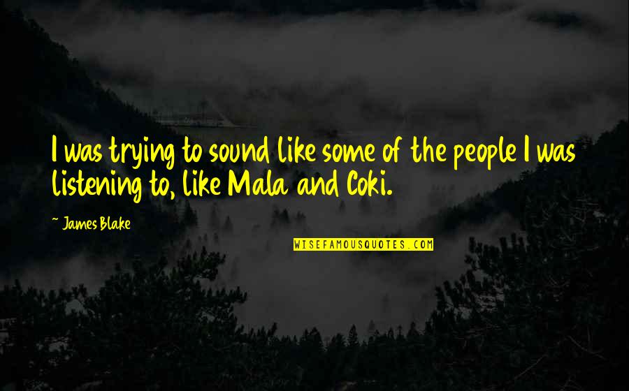 Funny Ghost Hunters Quotes By James Blake: I was trying to sound like some of