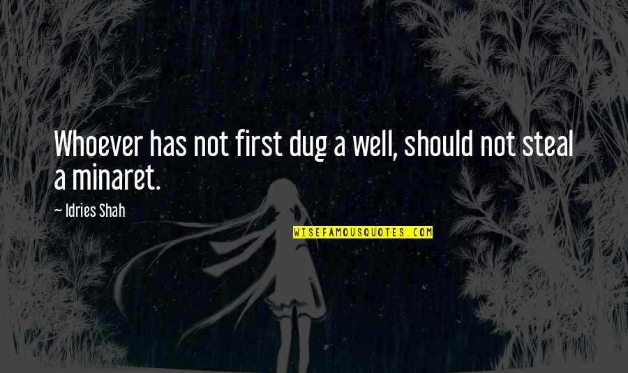 Funny Ghostbusters Quotes By Idries Shah: Whoever has not first dug a well, should