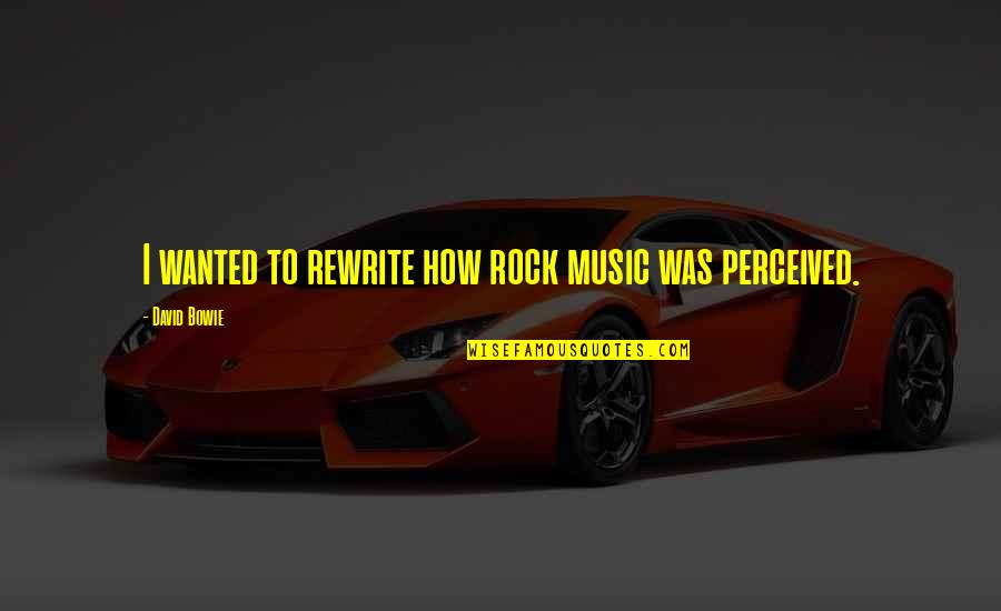 Funny Grease Quotes By David Bowie: I wanted to rewrite how rock music was