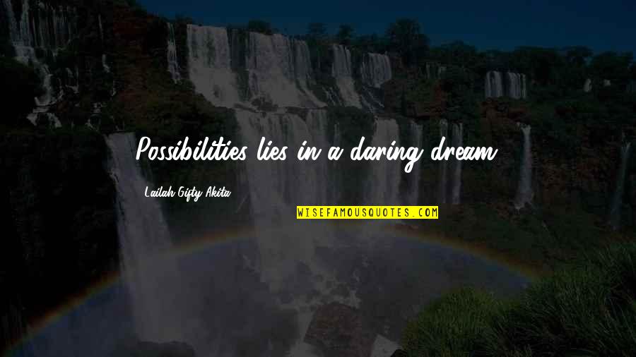 Funny Happy St Patrick's Day Quotes By Lailah Gifty Akita: Possibilities lies in a daring dream. Funny Happy St Patrick's Day Quotes By Lailah Gifty Akita: Possibilities lies in a daring dream.