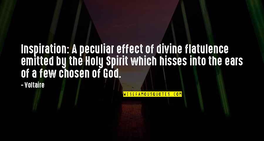 Funny Homophobic Quotes By Voltaire: Inspiration: A peculiar effect of divine flatulence emitted