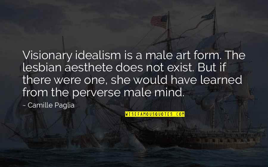 Funny Hong Kong Quotes By Camille Paglia: Visionary idealism is a male art form. The