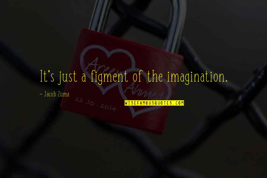 Funny Illness Quotes By Jacob Zuma: It's just a figment of the imagination.