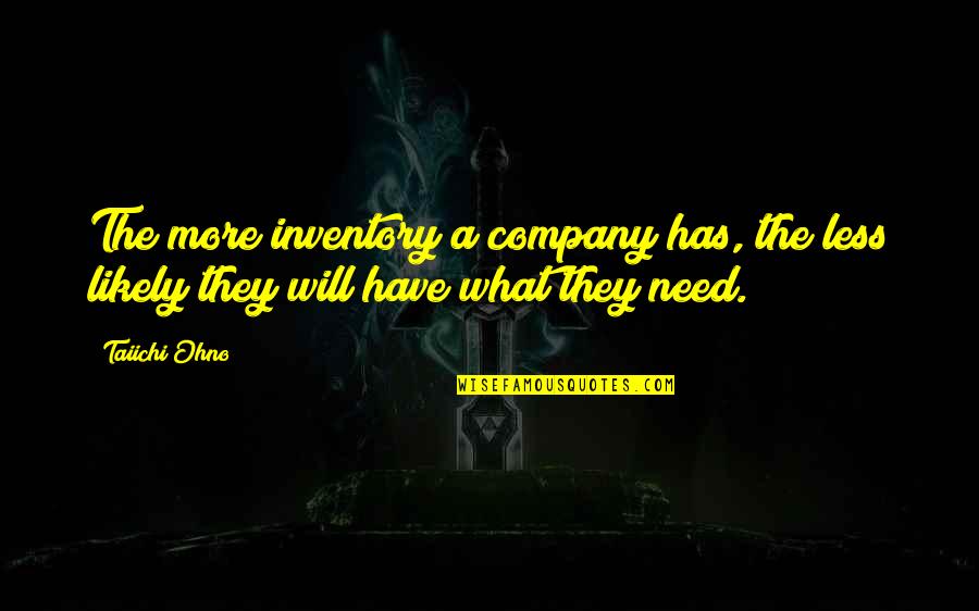 Funny Inappropriate Christmas Quotes By Taiichi Ohno: The more inventory a company has, the less