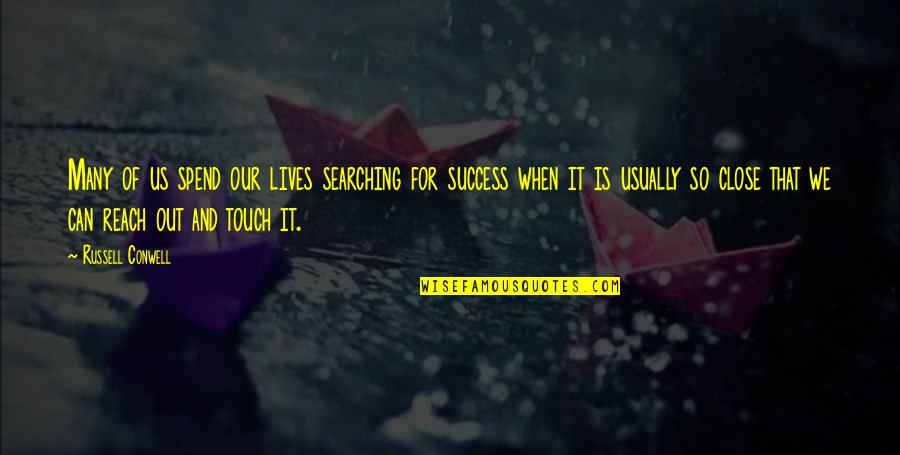 Funny Joel Osteen Quotes By Russell Conwell: Many of us spend our lives searching for Funny Joel Osteen Quotes By Russell Conwell: Many of us spend our lives searching for