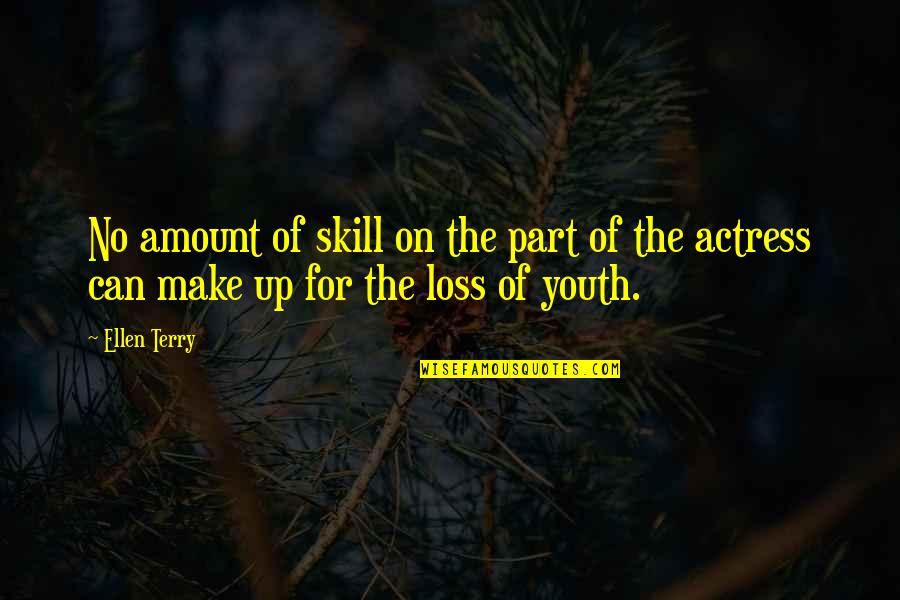Funny Lash Quotes By Ellen Terry: No amount of skill on the part of