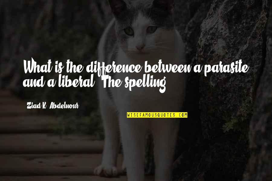 Funny Last Place Quotes By Ziad K. Abdelnour: What is the difference between a parasite and Funny Last Place Quotes By Ziad K. Abdelnour: What is the difference between a parasite and