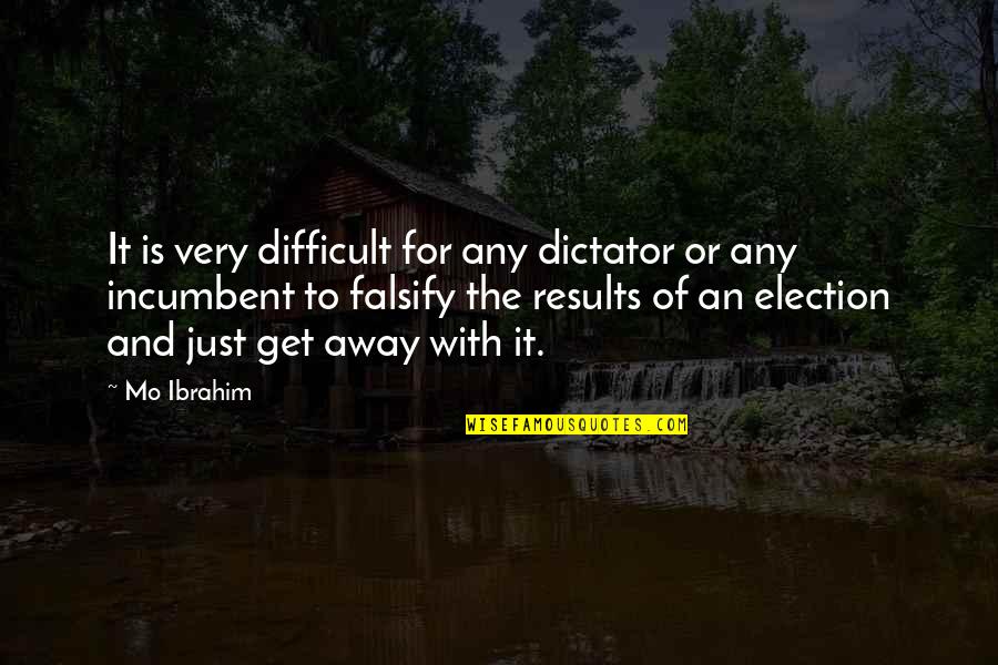 Funny Librarian Quotes By Mo Ibrahim: It is very difficult for any dictator or