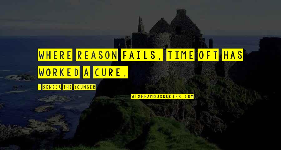 Funny Love Tamil Quotes By Seneca The Younger: Where reason fails, time oft has worked a