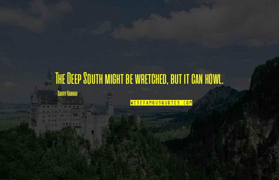 Funny Mario And Luigi Quotes By Barry Hannah: The Deep South might be wretched, but it Funny Mario And Luigi Quotes By Barry Hannah: The Deep South might be wretched, but it
