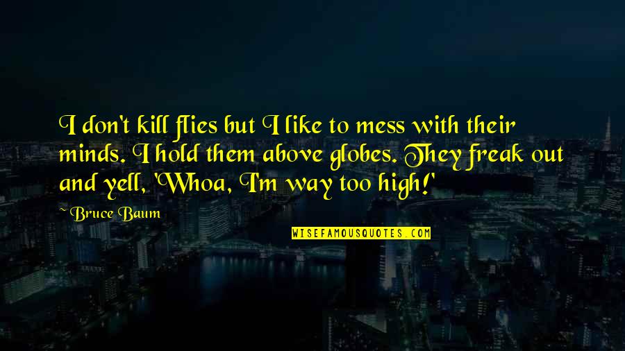 Funny Mess Up Quotes By Bruce Baum: I don't kill flies but I like to