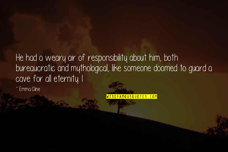 Funny Mirza Ghalib Quotes By Emma Cline: He had a weary air of responsibility about