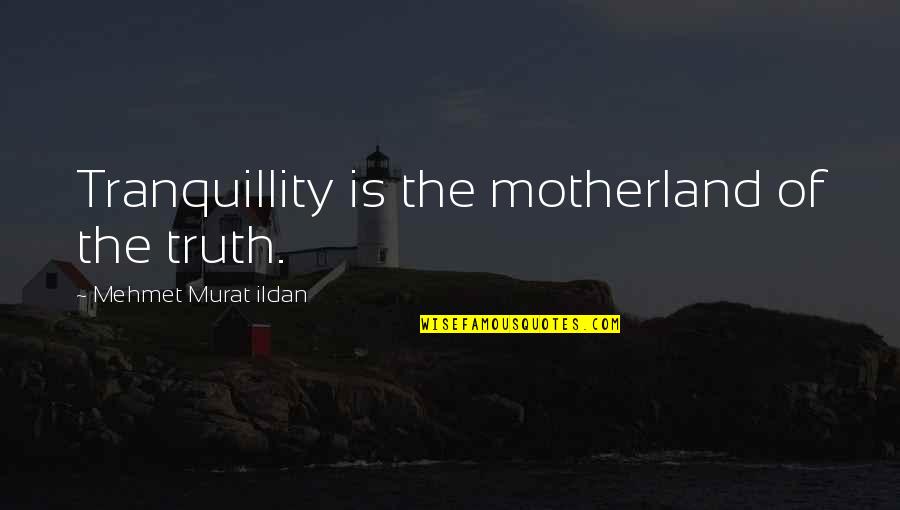 Funny Nae Nae Quotes By Mehmet Murat Ildan: Tranquillity is the motherland of the truth.