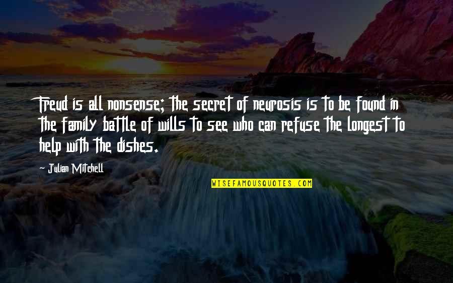 Funny Neurosis Quotes By Julian Mitchell: Freud is all nonsense; the secret of neurosis