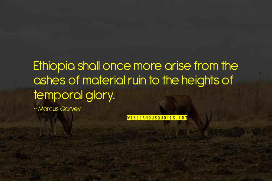 Funny Nun Quotes By Marcus Garvey: Ethiopia shall once more arise from the ashes