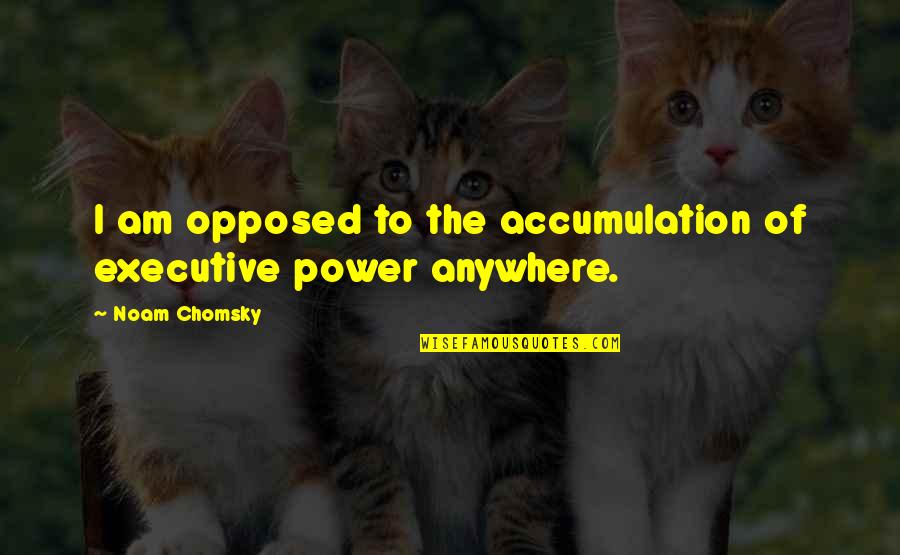 Funny Online Quotes By Noam Chomsky: I am opposed to the accumulation of executive