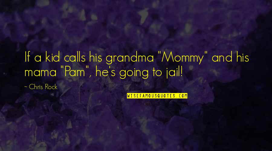 Funny Pam Quotes By Chris Rock: If a kid calls his grandma "Mommy" and