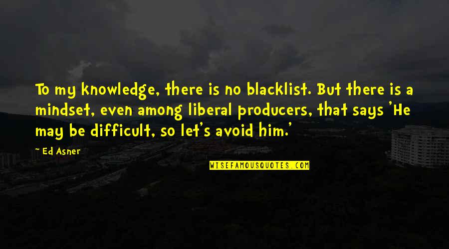 Funny Pathfinder Quotes By Ed Asner: To my knowledge, there is no blacklist. But