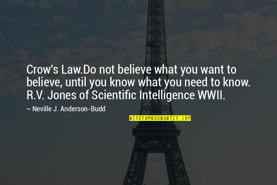 Funny Pick Me Ups Quotes By Neville J. Anderson-Budd: Crow's Law.Do not believe what you want to Funny Pick Me Ups Quotes By Neville J. Anderson-Budd: Crow's Law.Do not believe what you want to