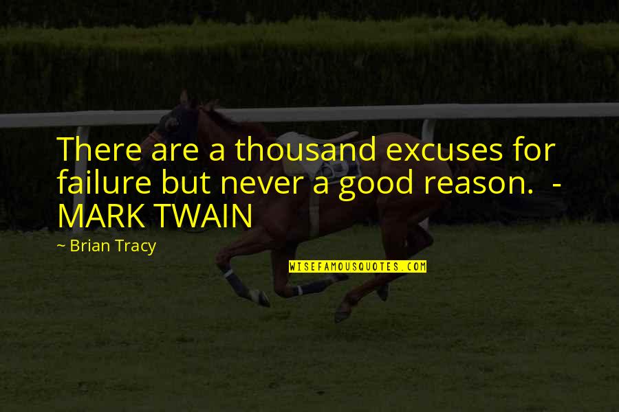 Funny Pro Gun Quotes By Brian Tracy: There are a thousand excuses for failure but