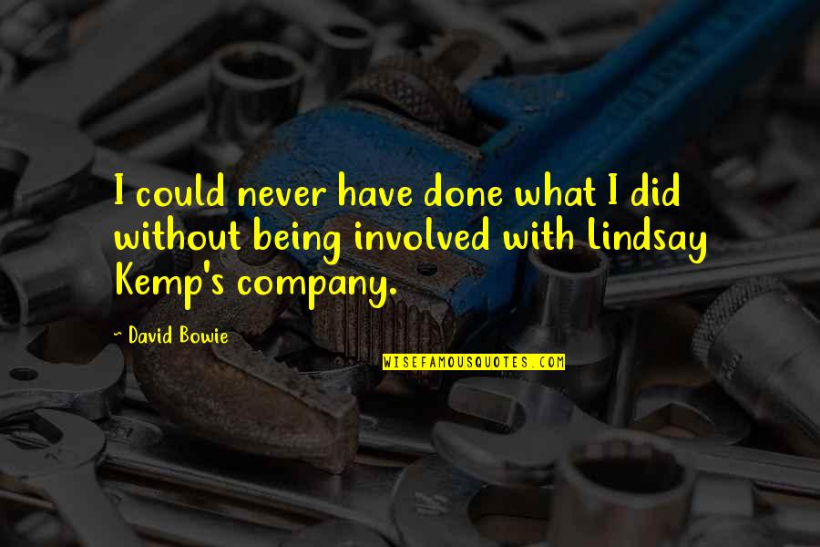 Funny Puta Quotes By David Bowie: I could never have done what I did Funny Puta Quotes By David Bowie: I could never have done what I did