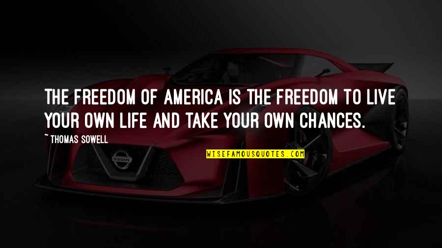 Funny Rain Man Quotes By Thomas Sowell: The freedom of America is the freedom to