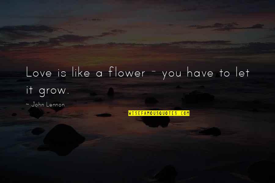 Funny Rap Senior Quotes By John Lennon: Love is like a flower - you have