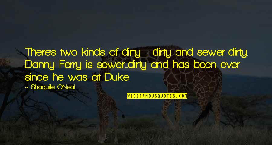 Funny Redneck Jokes Quotes By Shaquille O'Neal: There's two kinds of dirty - dirty and