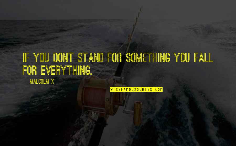 Funny Saturday Pictures And Quotes By Malcolm X: If you dont stand for something you fall