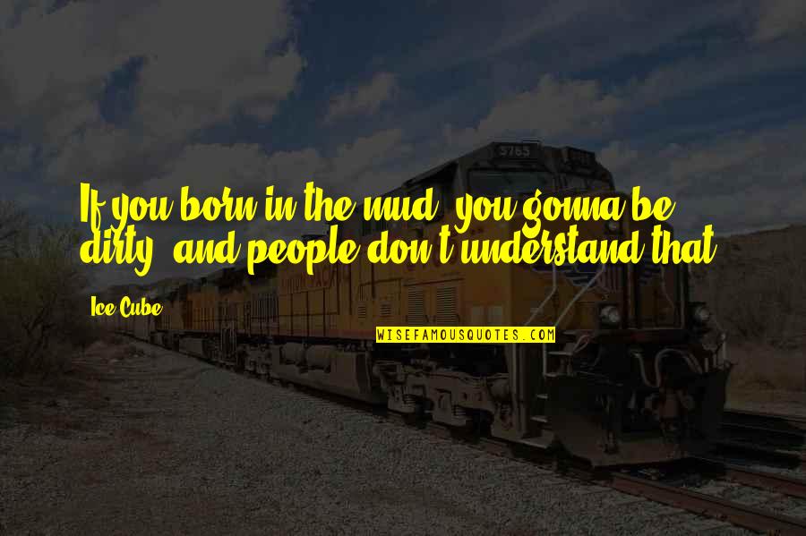Funny Seinfeld Quotes By Ice Cube: If you born in the mud, you gonna