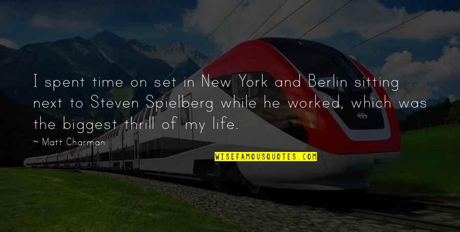 Funny Seth Rogen Movie Quotes By Matt Charman: I spent time on set in New York Funny Seth Rogen Movie Quotes By Matt Charman: I spent time on set in New York