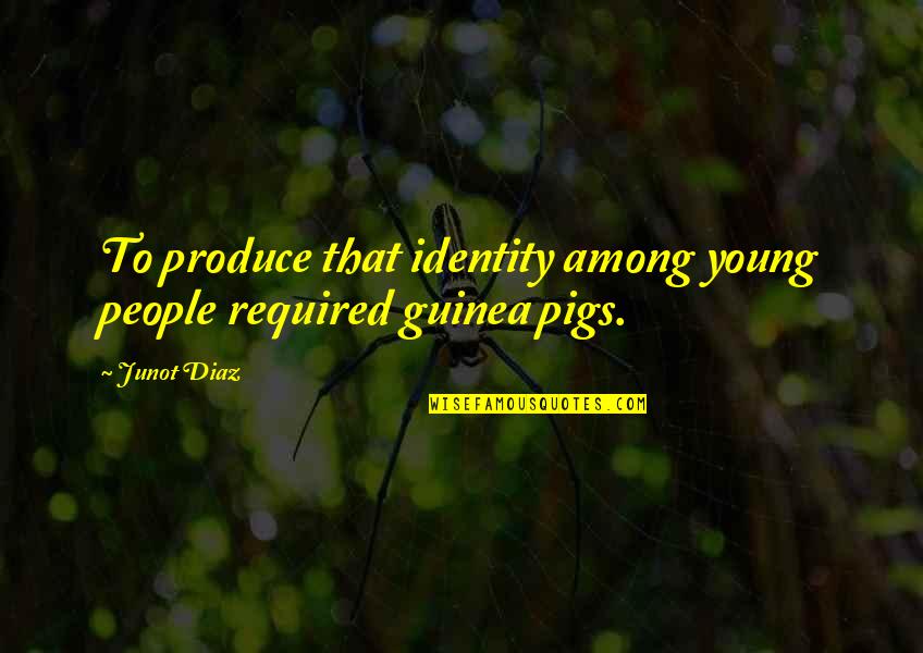 Funny Shortcut Quotes By Junot Diaz: To produce that identity among young people required