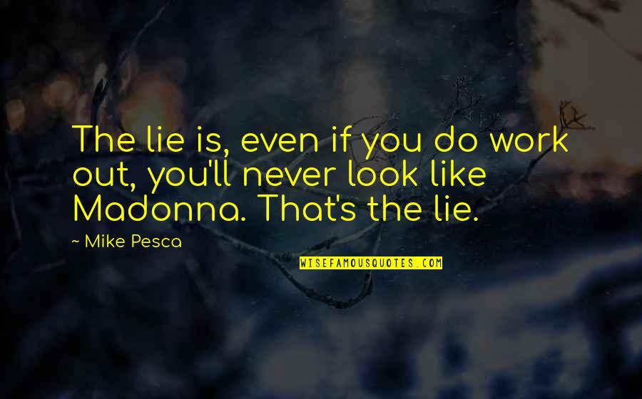 Funny Shugo Chara Quotes By Mike Pesca: The lie is, even if you do work