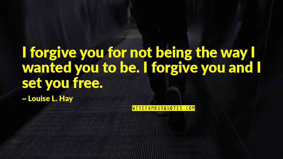 Funny Snow Cone Quotes By Louise L. Hay: I forgive you for not being the way Funny Snow Cone Quotes By Louise L. Hay: I forgive you for not being the way