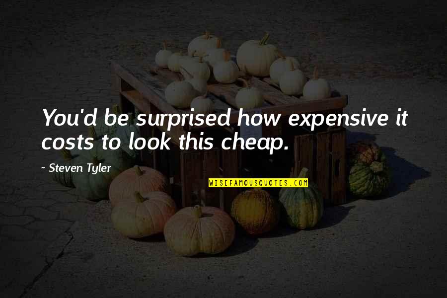 Funny Steven Tyler Quotes By Steven Tyler: You'd be surprised how expensive it costs to