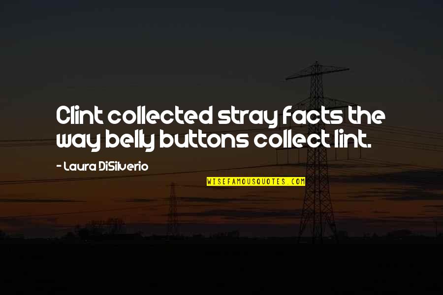 Funny Striving Quotes By Laura DiSilverio: Clint collected stray facts the way belly buttons