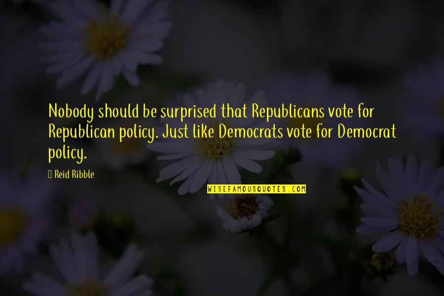 Funny Sweatpants Quotes By Reid Ribble: Nobody should be surprised that Republicans vote for