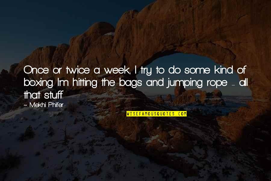 Funny Toilet Bound Hanako Kun Quotes By Mekhi Phifer: Once or twice a week, I try to