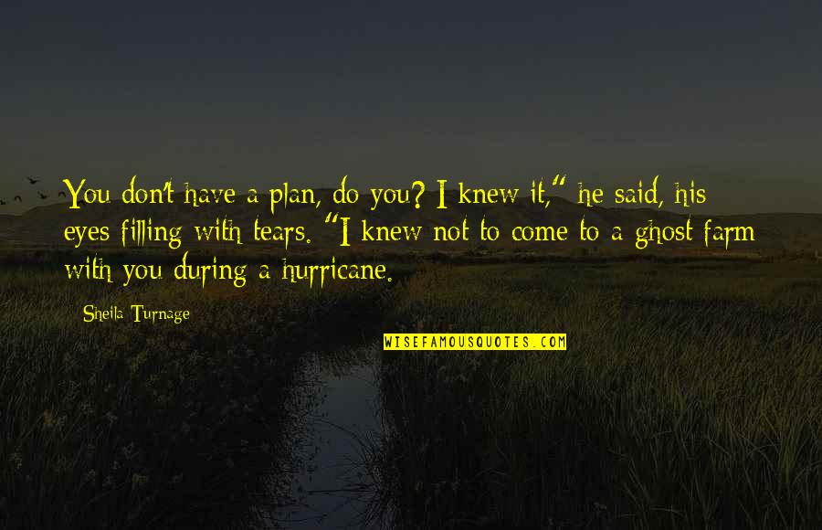 Funny Tongan Quotes By Sheila Turnage: You don't have a plan, do you? I