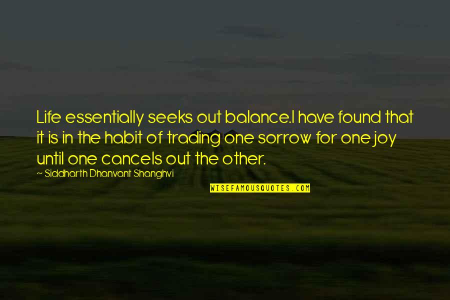 Funny Track And Field Throwing Quotes By Siddharth Dhanvant Shanghvi: Life essentially seeks out balance.I have found that Funny Track And Field Throwing Quotes By Siddharth Dhanvant Shanghvi: Life essentially seeks out balance.I have found that